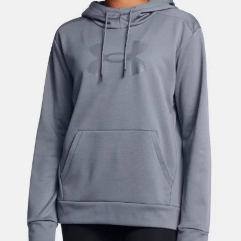 Under Armour fleece big logo hoodie size large new with tags